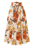Damen Maxi-Rock mit Blumenmuster R&B