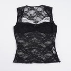 Damen Spitzen-Tanktop mit elegantem Design und verführerischen Details R&B