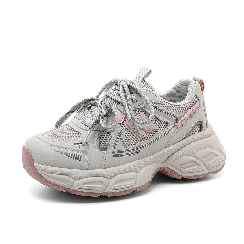 Damen moderne Laufsneaker mit atmungsaktiver Mesh-Oberfläche und dämpfender Sohle R&B