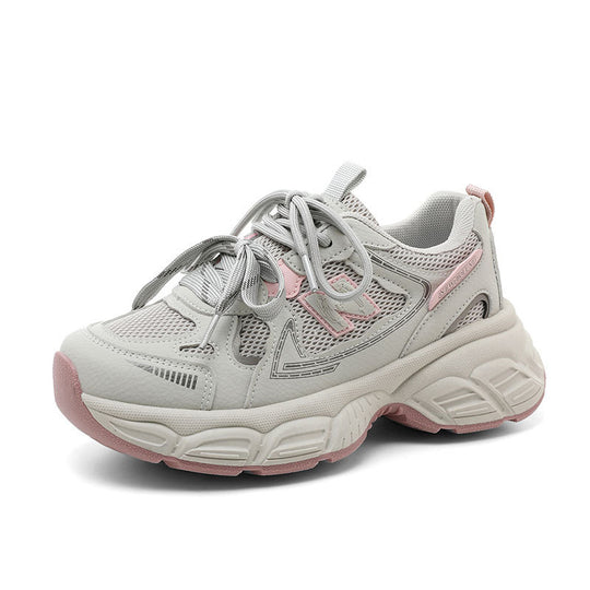 Damen moderne Laufsneaker mit atmungsaktiver Mesh-Oberfläche und dämpfender Sohle R&B