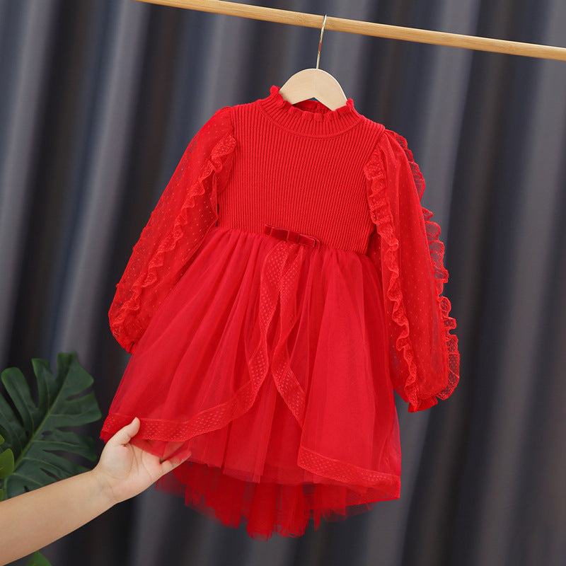 Mädchen Festliches Kleid mit Rüschendetails R&B
