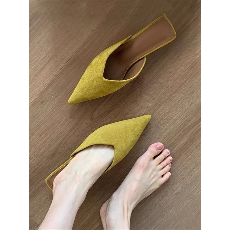 Damen spitze Mules mit elegantem Schnitt R&B