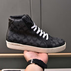 Damen Sportliche High-Top Sneakers mit modischem Oberflächendesign R&B