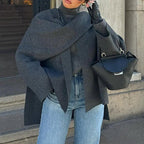 Damen Oversized Strickjacke mit elegantem Schnitt und voluminösen Ärmeln R&B