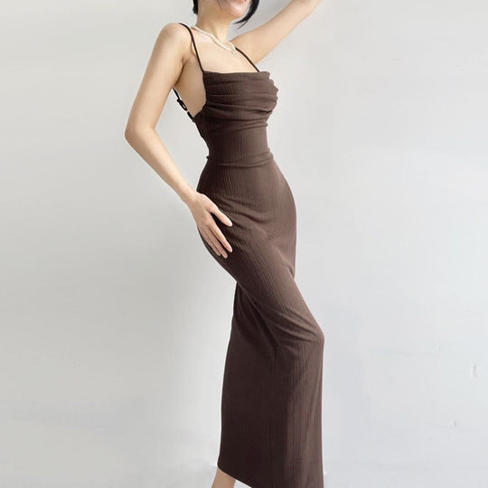 Damen Figurschmeichelndes Midi-Kleid mit dezentem Raffungseffekt R&B