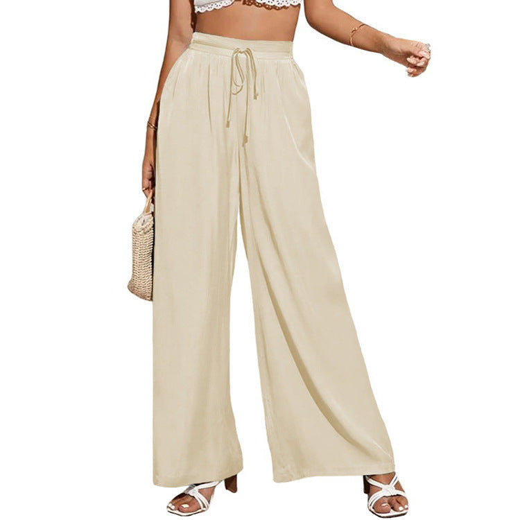 Damen weite Sommerhose mit hohem Bund R&B