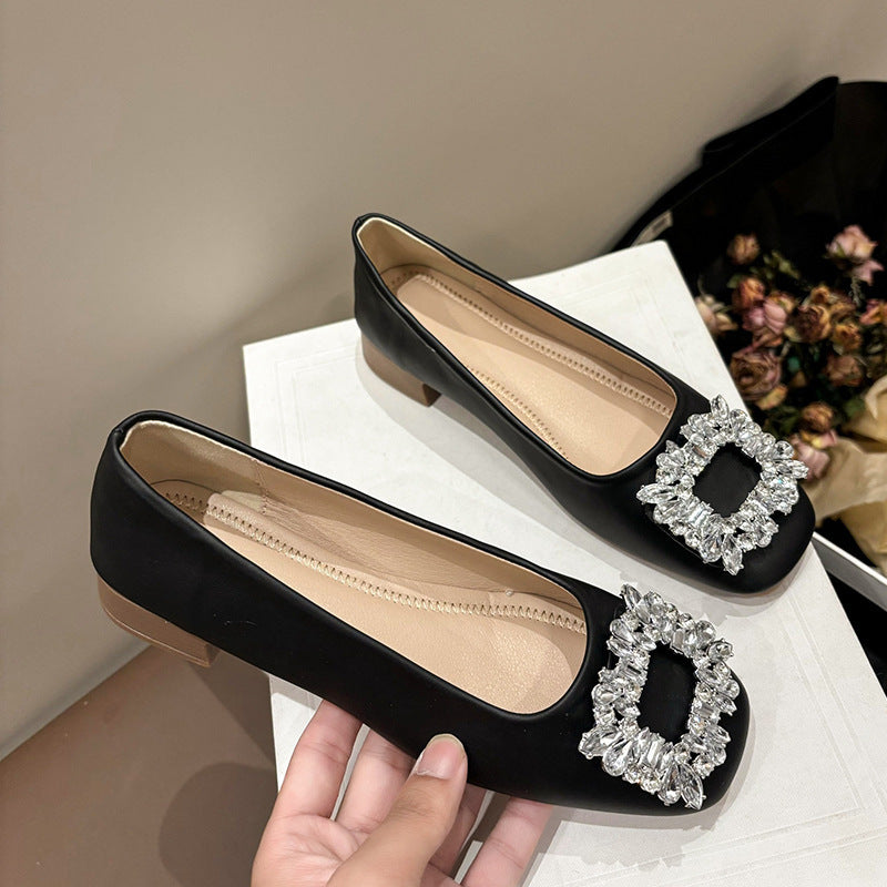 Damen Ballerinas mit funkelndem Schmuckdetail R&B