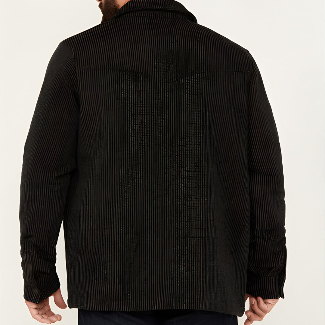 Herren robuste Baumwolljacke im lässigen Design mit aufgesetzten Taschen R&B