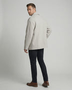 Herren kurzer Wollmix-Sakko mit kastiger Silhouette, tiefem Revers und verdeckten Eingrifftaschen R&B