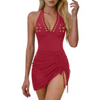 Damen Einteiler Badeanzug mit modernem Cut-Out-Design und verstellbaren Trägern R&B