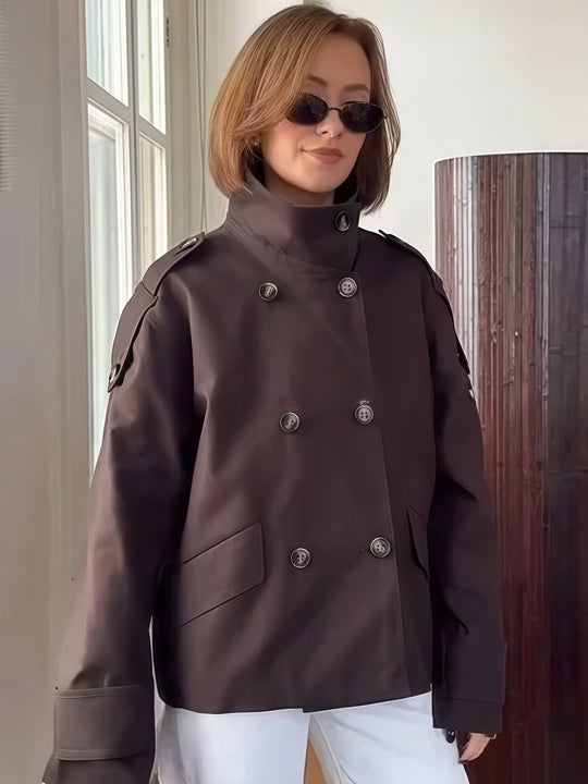 Damen modische und funktionale Trenchjacke R&B