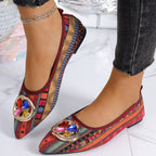 Damen Ballerinas mit dekorativer Kristall-Applikation und hohem Tragekomfort R&B