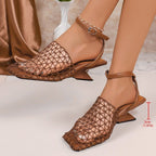 Damen geflochtene Sling-Sandalen R&B