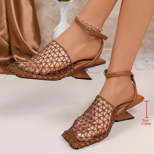 Damen geflochtene Sling-Sandalen R&B