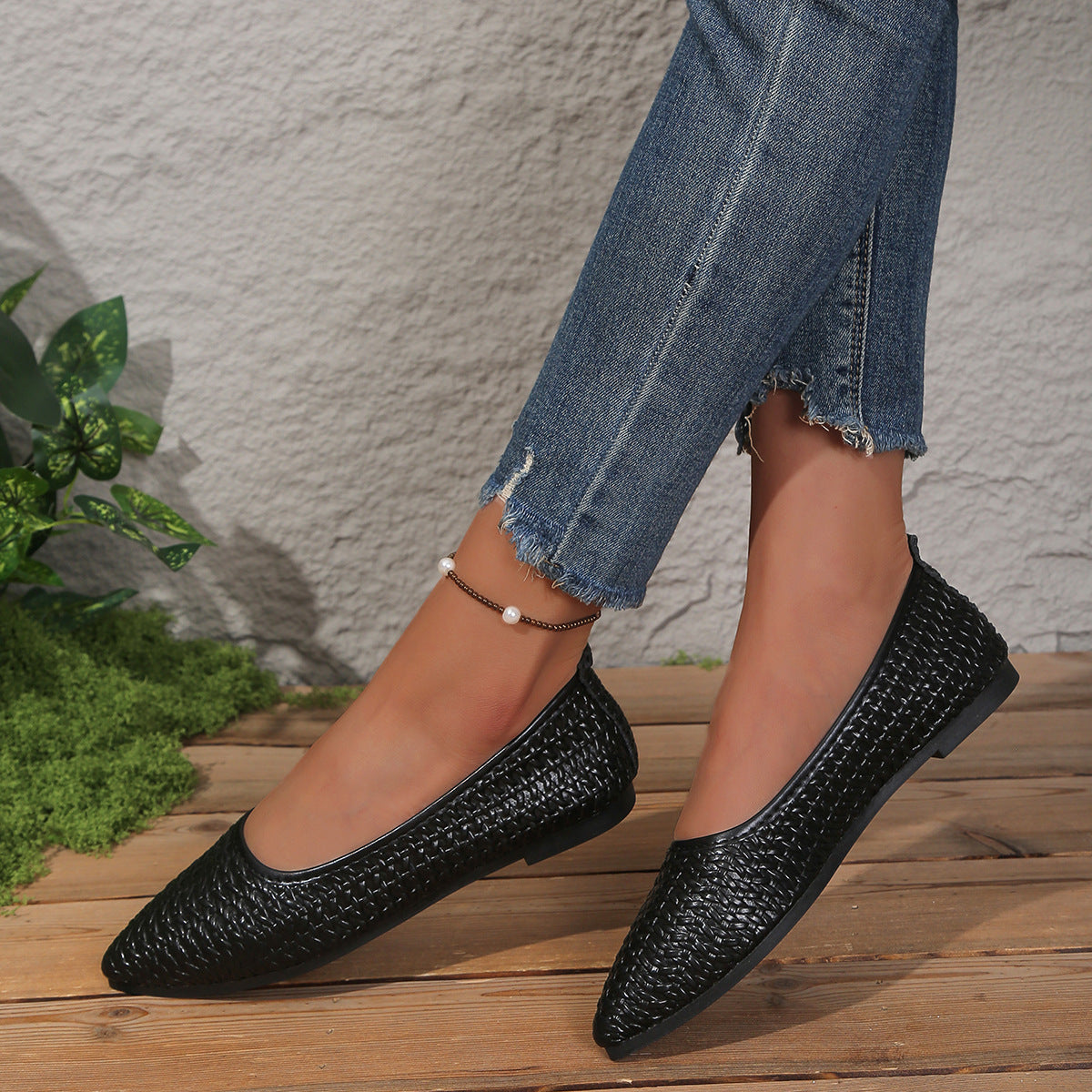 Damen Slip-On Ballerinas mit atmungsaktivem Netzdesign R&B