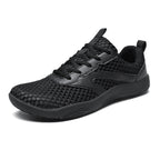Herren nan urbaner Mesh-Runner mit dreidimensionalem BelüftungsgewR&Be, stoßdämpfender Leichtschaum-Zwischensohle und Fersen-Zuglasche R&B