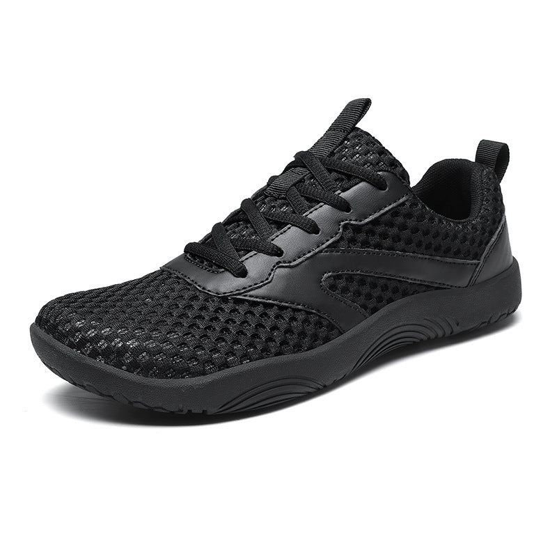 Herren nan urbaner Mesh-Runner mit dreidimensionalem BelüftungsgewR&Be, stoßdämpfender Leichtschaum-Zwischensohle und Fersen-Zuglasche R&B