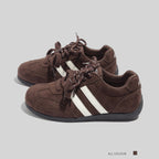 Damen Sportliche Sneaker mit rutschfester Gummisohle und weichem Wildleder-Obermaterial