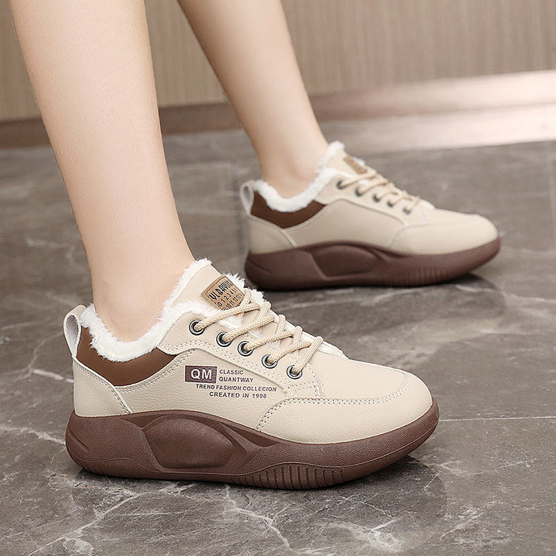 Damen warme Winter Sneakers mit weichem Fleece-Futter R&B