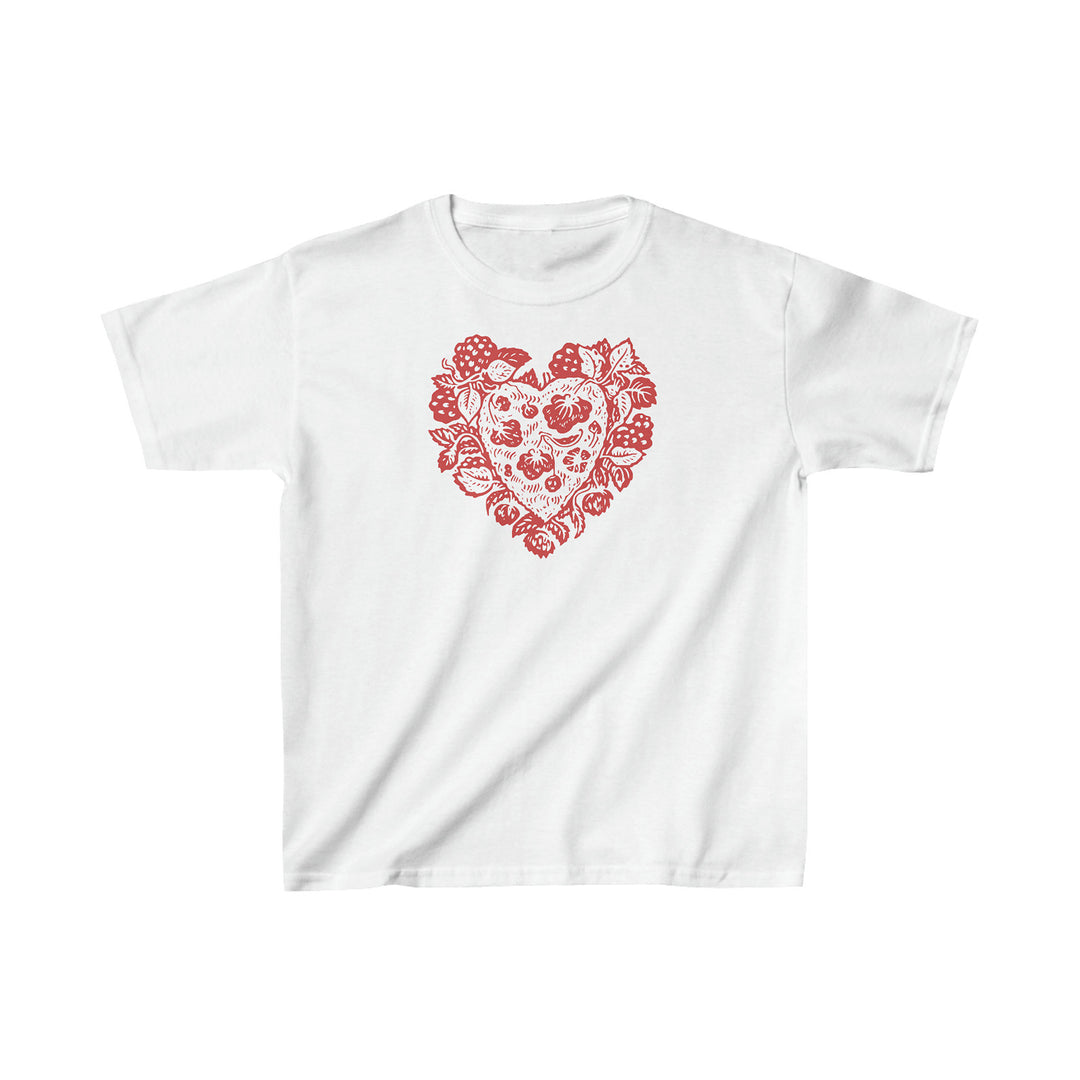 Damen T-Shirt mit verziertem Herz-Motiv R&B