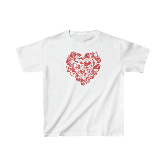 Damen T-Shirt mit verziertem Herz-Motiv R&B