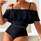Damen Off-Shoulder Badeanzug R&B