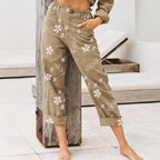 Damen Blühende Baumwollhose im Relaxed Fit