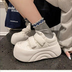 Damen Modische Chunky Sneakers mit verstellbarem Klettverschluss und ergonomischer Sohle R&B