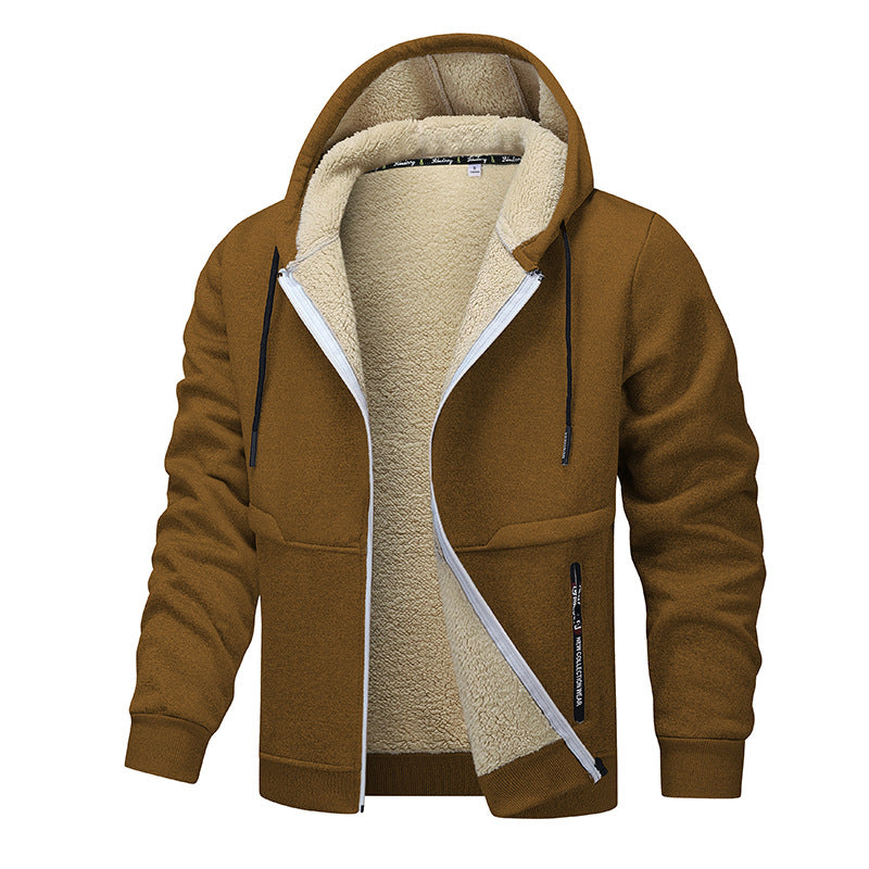 Herren warme Fleecejacke mit funktionalem Schnitt R&B
