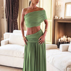 Damen Wickelrock mit bandeau Top und raffiniertem Design R&B