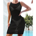 Damen eng anliegendes Netzkleid R&B