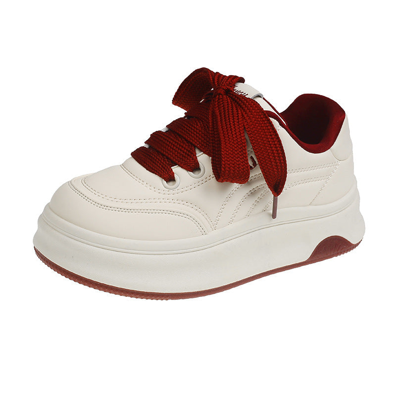 Damen Sneakers mit dicker, bequemer Sohle und stilvollen Schnürdetails R&B
