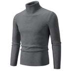 Herren feiner Rollkragenpullover aus langlR&Bigem Strickmaterial R&B