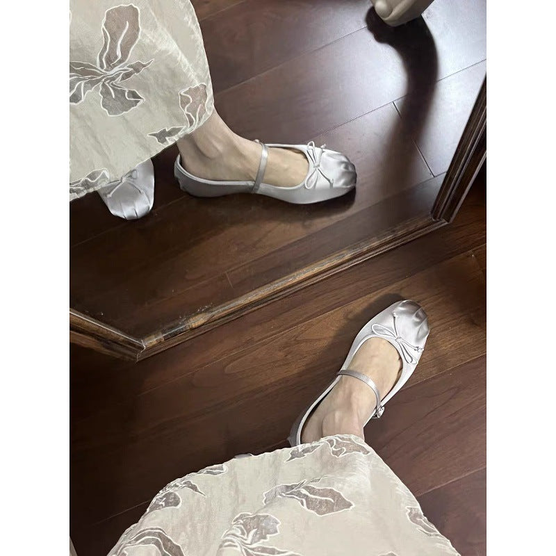Damen Ballerinas mit verstellbarem Riemendesign und modischem Akzent R&B