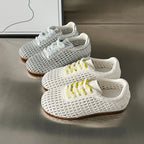 Damen Atmungsaktive Lace-Up Sneakers mit modischem Netzdesign R&B
