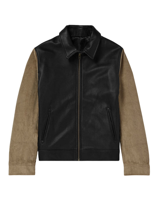 Herren modische jacke mit Cordärmel R&B