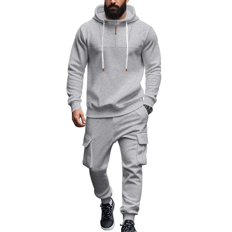 Herren Kapuzen-Sportanzug mit modernem Schnitt und praktischen Taschen R&B
