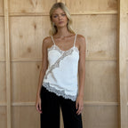 Damen Spitzen-Cami-Top mit verführerischen Details R&B