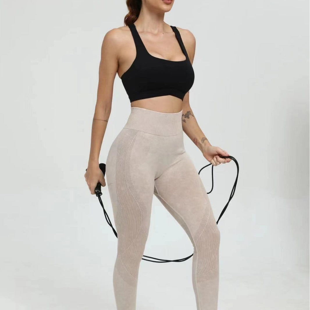 Damen Hochwertige Sportleggings mit hohem Bund R&B