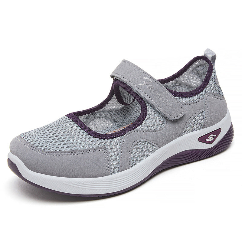 Damen Atmungsaktive Freizeitschuhe mit praktischem Klettverschluss und flexibel gestalteter Sohle