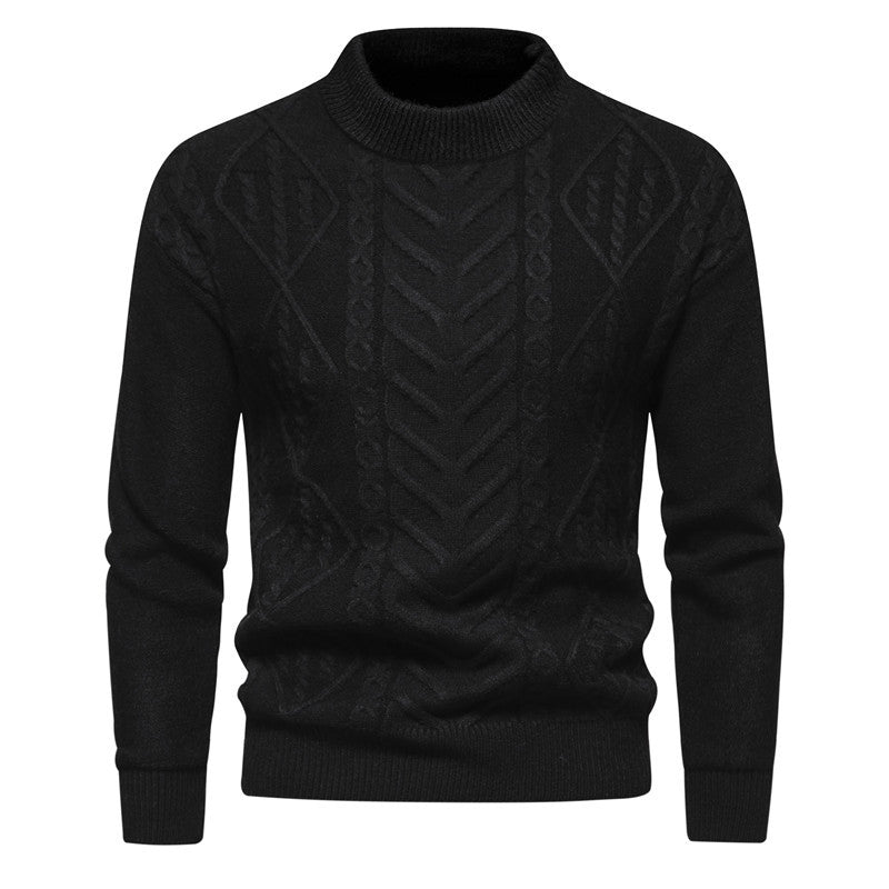Herren Strickpullover mit strukturiertem Muster