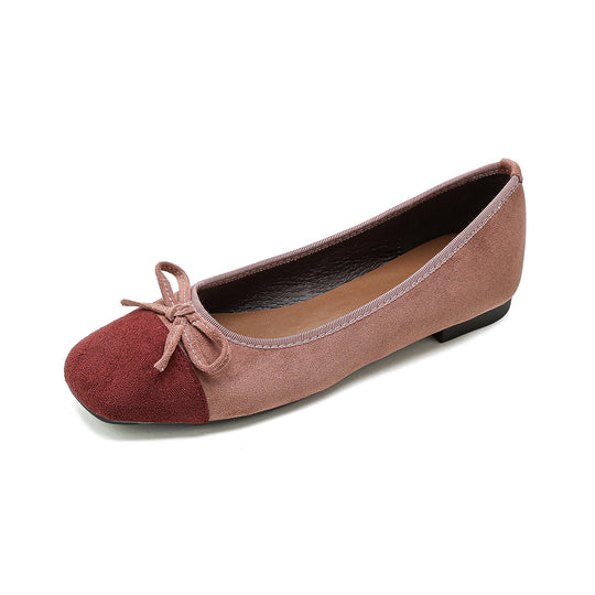 Damen elegante Ballerinas mit modischem Schleifenakzent und hochwertigem Obermaterial R&B