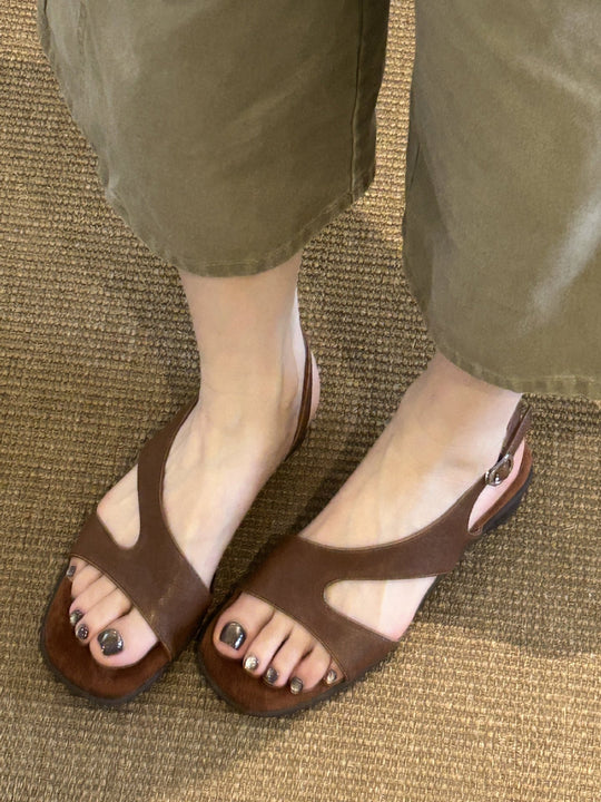 Damen Sandalen mit verstellbarem Riemen und anatomisch geformtem Fußbett R&B