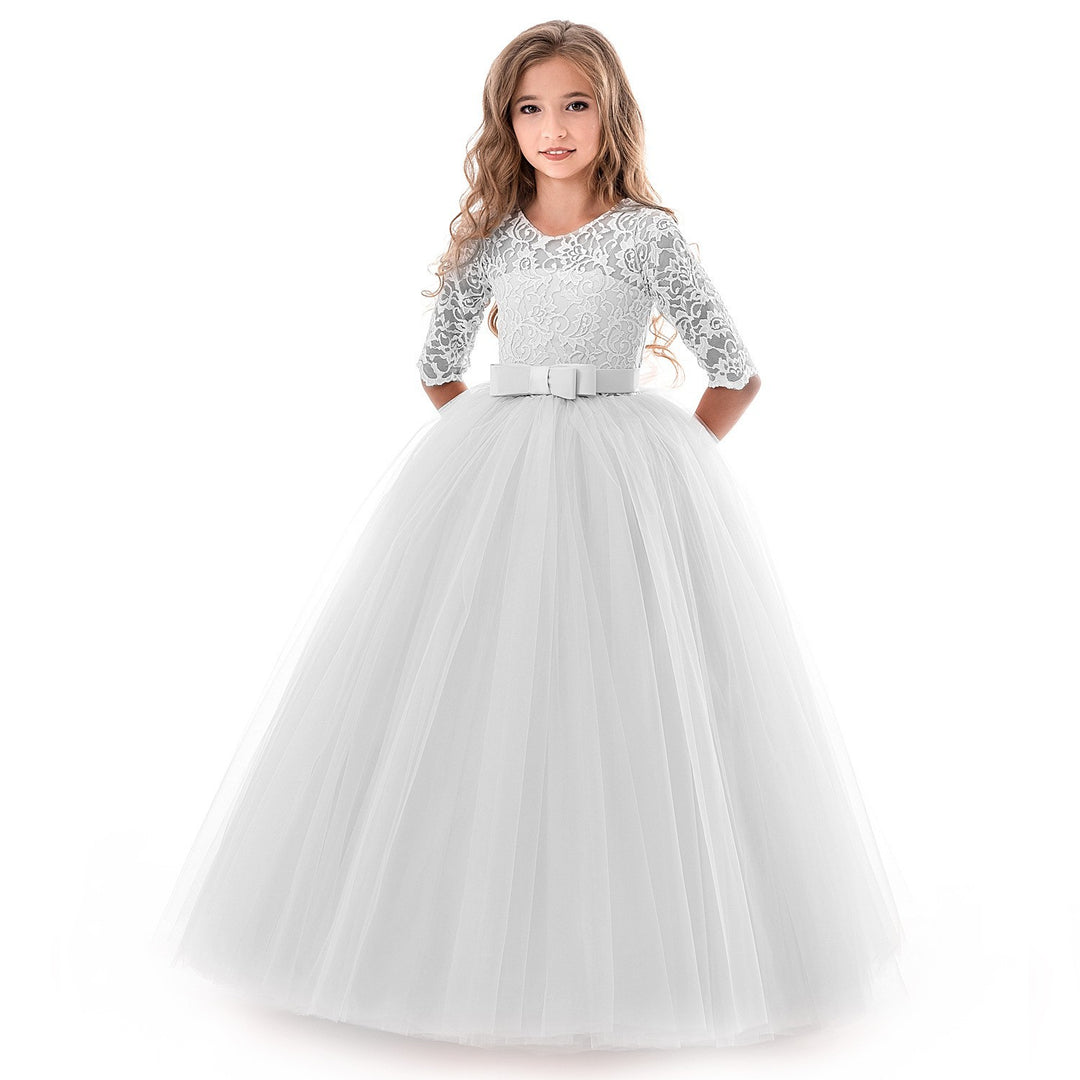 Damen Prinzessinnenkleid mit Spitzenoberteil und Tüllrock R&B