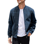 Herren stylische Bomberjacke mit sportlichem Schnitt R&B