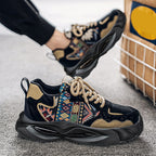 Damen Sportliche Sneakers mit Ethno-Muster R&B