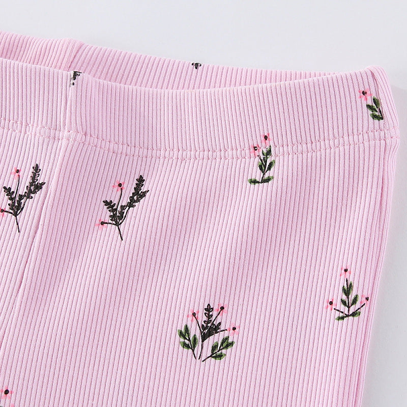 Mädchen Schlagleggings mit floralem Muster R&B