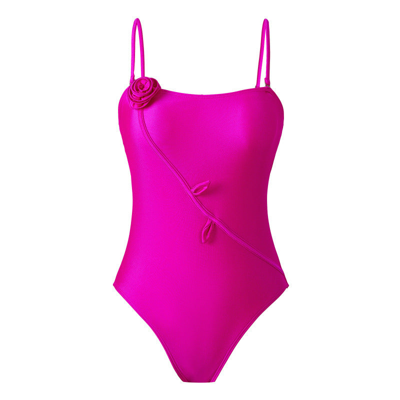 Damen Einteiler Badeanzug mit floralem Design und passendem Strandüberwurf R&B