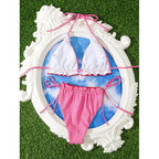 Damen Triangel-Bikini mit gerafftem Design R&B