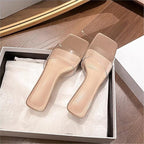 Damen transparente Mules mit elegantem Design R&B